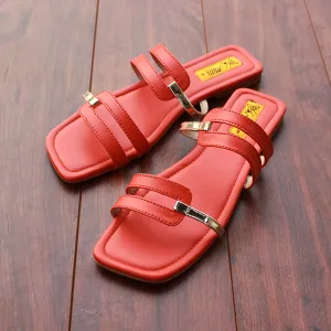 Orange Slippers for women Ballet Style Slippers