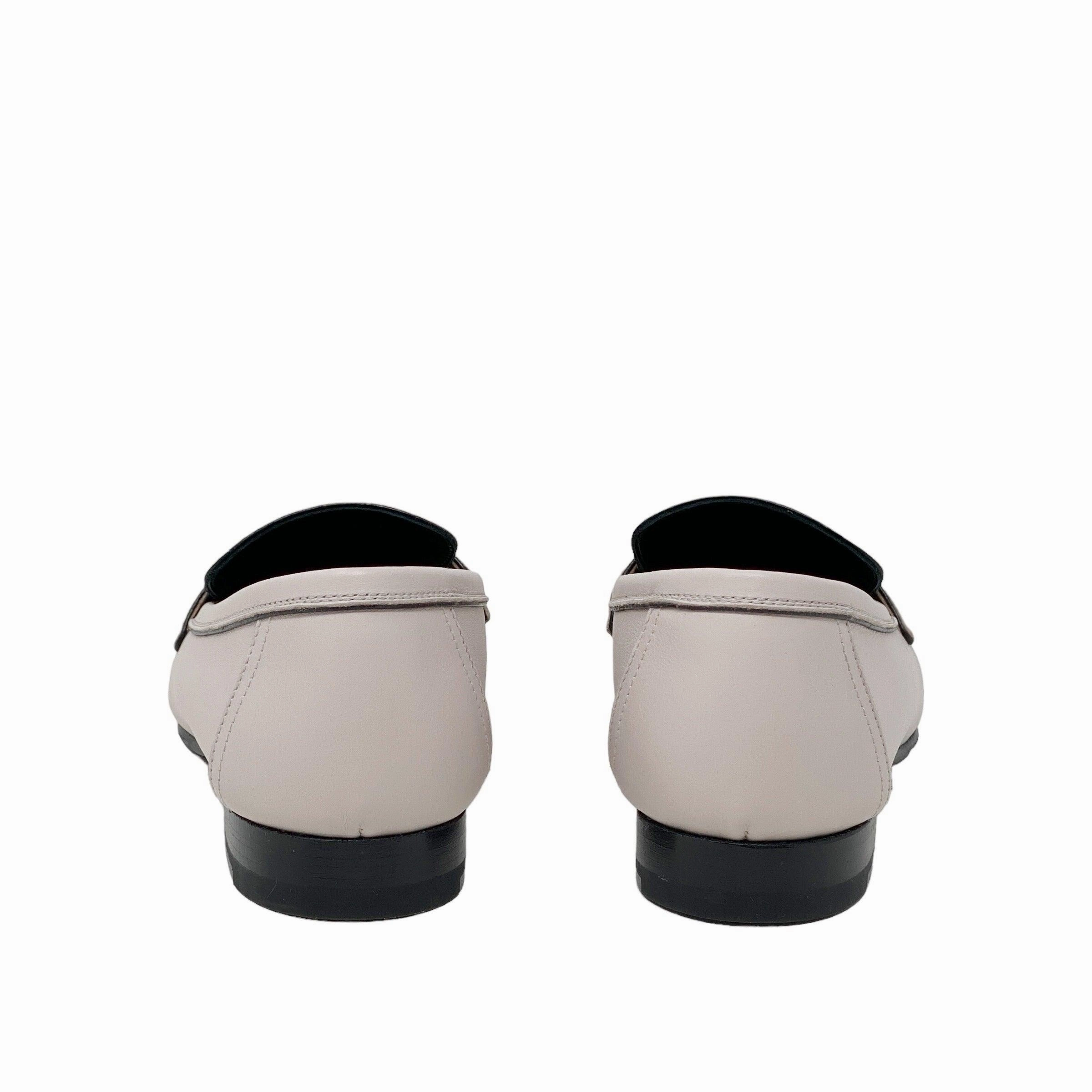 Loafers With Skirt Hermes Rose Petale Calfskin Paris Loafers 35