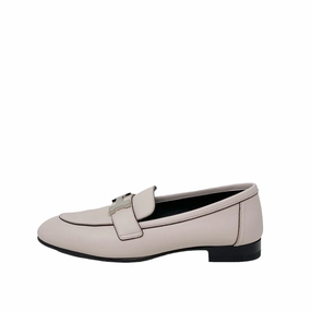 Hermes Rose Petale Calfskin Paris Loafers 35 Teddy Loafers