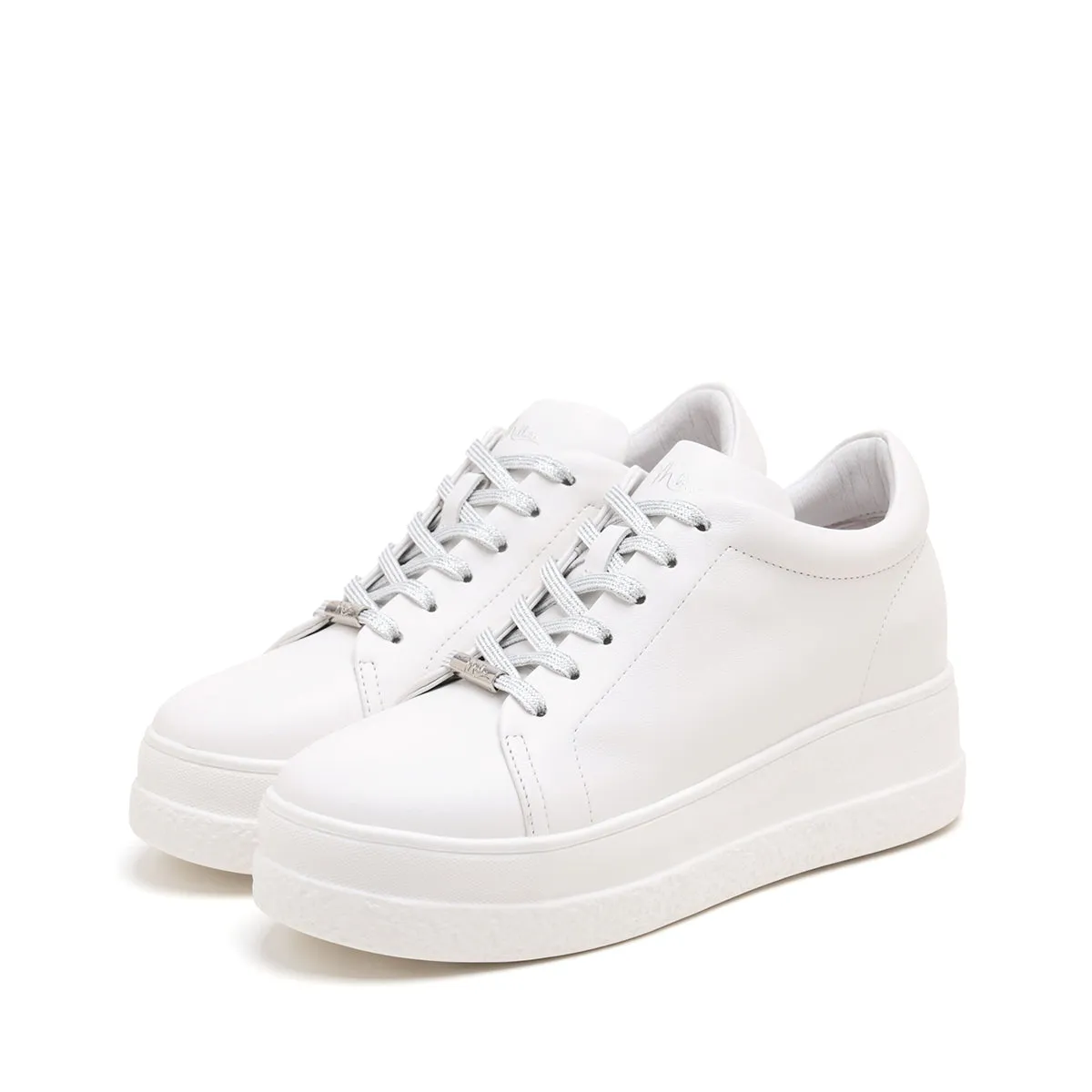 MILLIE'S Off-white leather casual shoes (Women) Narrow Shoes Casual