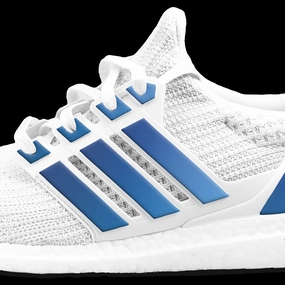 Adidas Alphaboost Running Shoes Ice Blue Color Shift Stripes for Ultra Boost