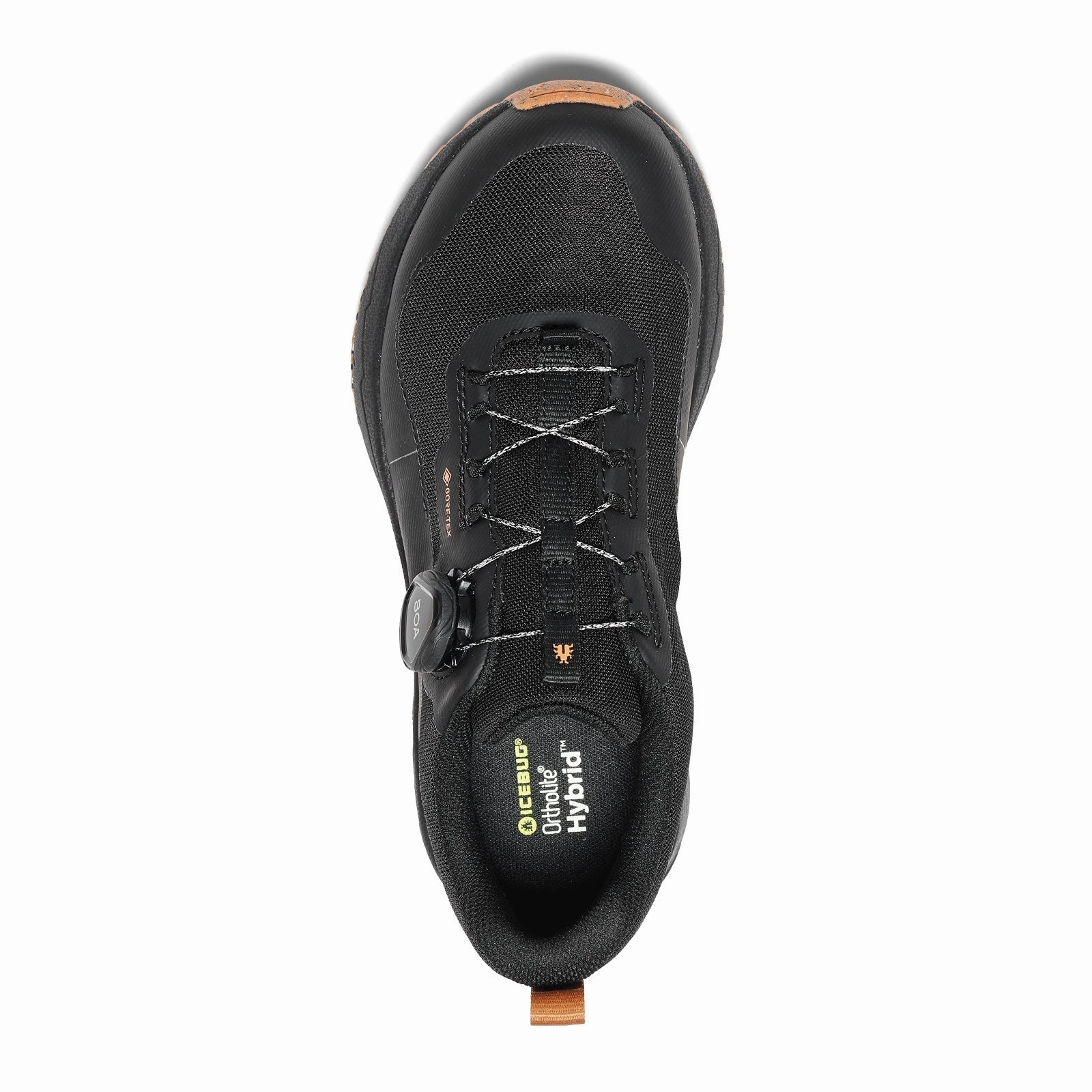 Great Running Shoes For Wide Feet Icebug Haze RB9X GTX Trail Shoe (Men) - Black/Maple