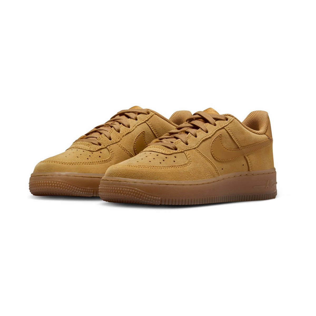 Nike Air Force 1 LV8 'Wheat Gum Light Brown' Big Kids' Shoes Asics Vs Under Armour Running Shoes