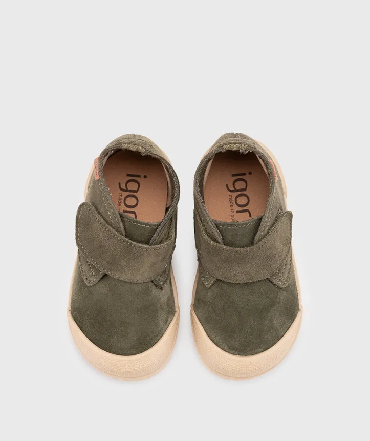 Casual Shoes Over Igor Boy's and Girl's Barefoot Tui Chukka Boots - Musgo