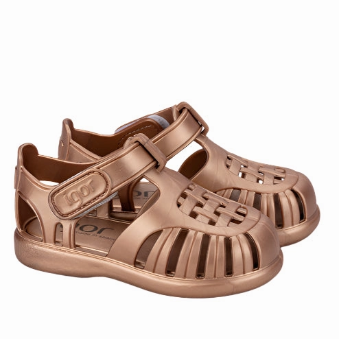 Igor Boy's And Girl's Tobby Metal Sandals - Bronce Back Sandals