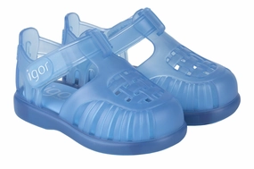 Comfortable Sandals Stylish Igor Boy's Tobby V Sandals, Transparent Azul