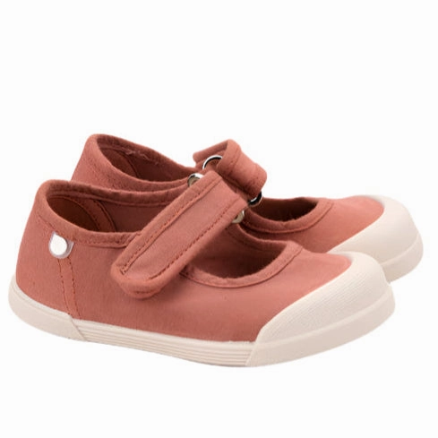 Flat Shoes Igor Girl's Lona Mercedes Shoes - Terracota