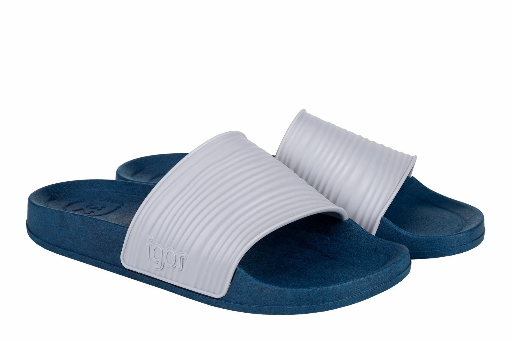 Comfy And Cute Sandals Igor S10207 Boy's & Girl's Beach Nino Sandal - Marino/Gris
