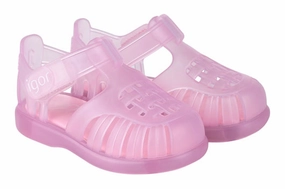Pearl Heel Sandals Igor S10233 Girl's Tobby Sandal - Rosa