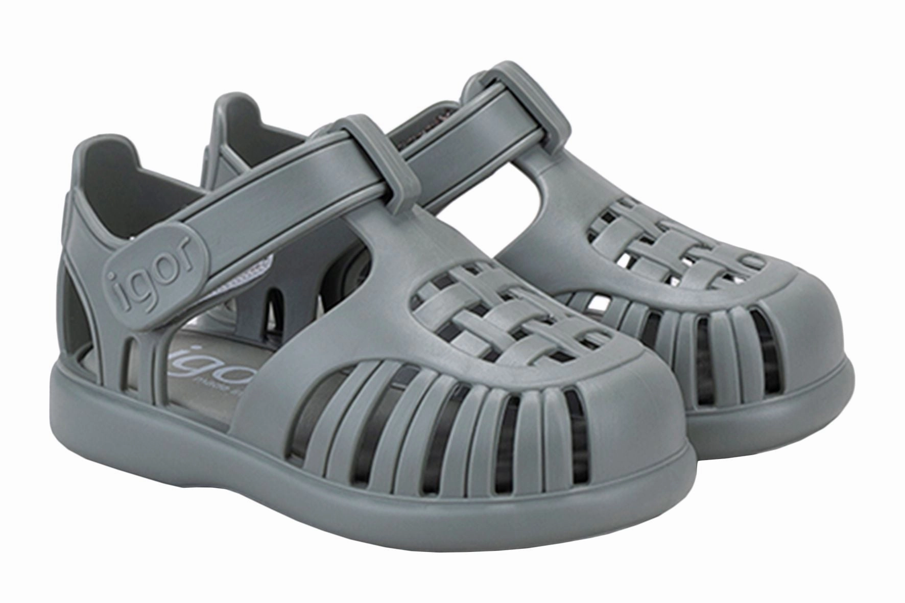 Birkenstock Style Sandals Igor S10271 Girl's & Boy's Tobby Solid Sandals - Verde