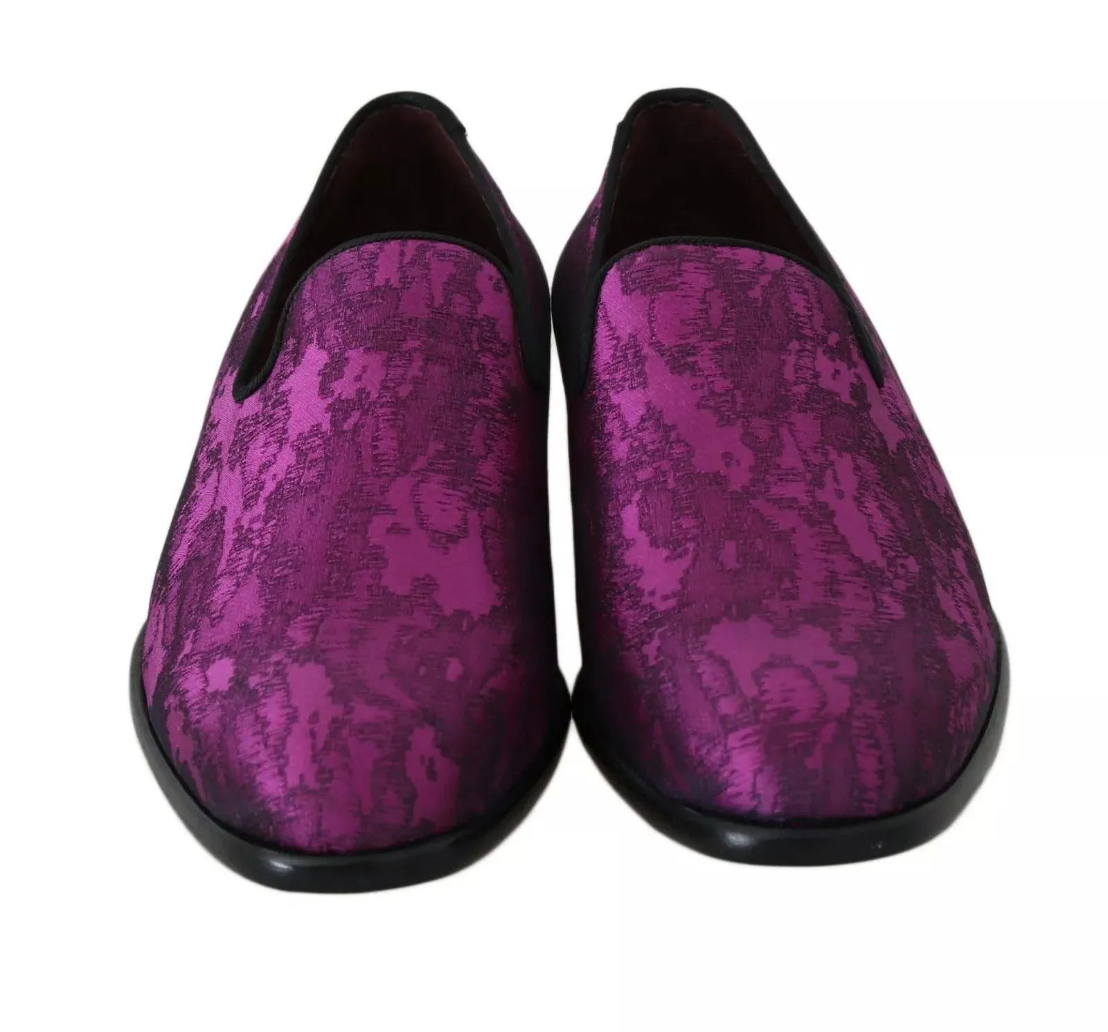 Purple Jacquard Loafers Dress Formal Shoes London Rag Loafers