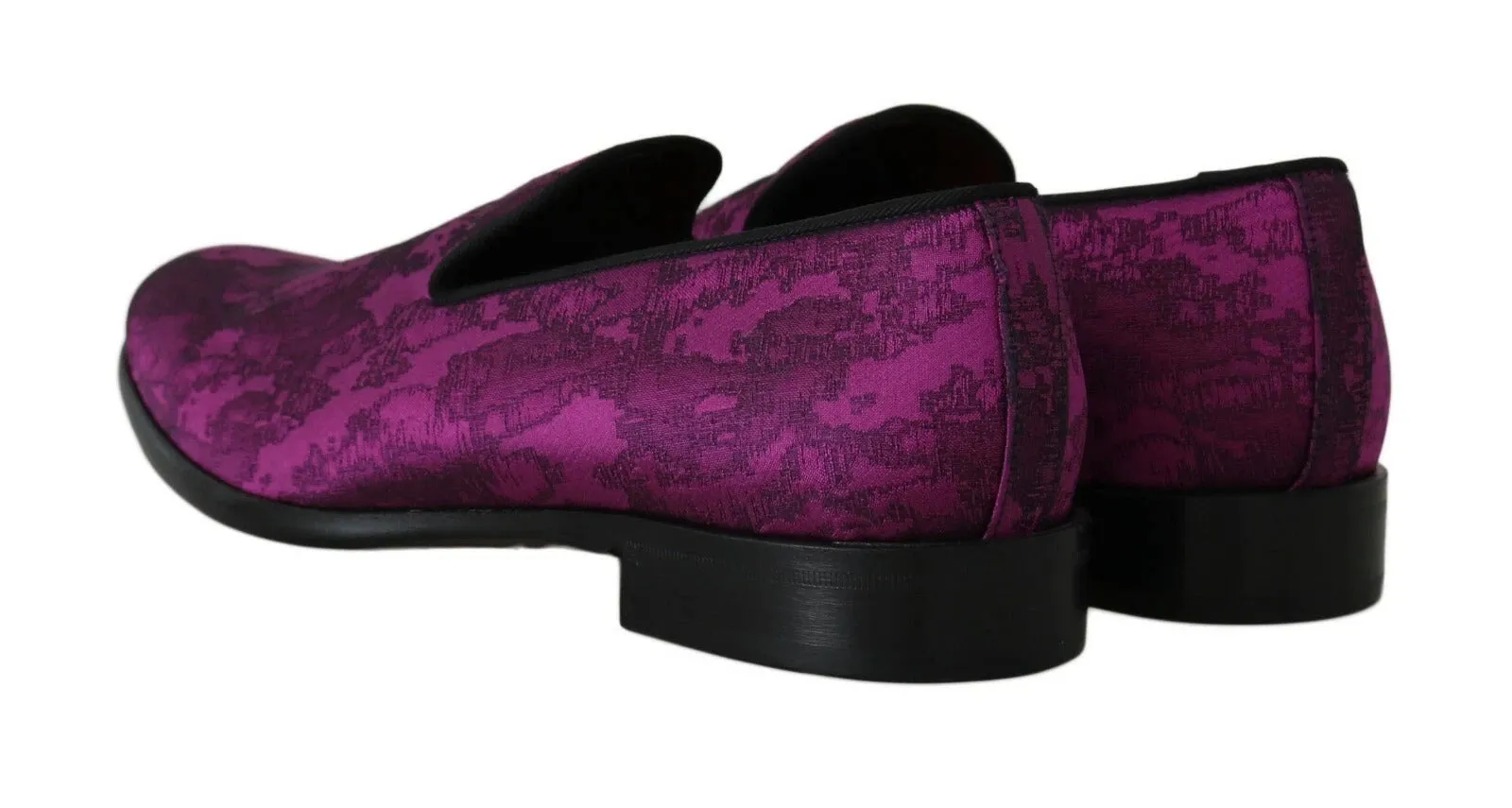Doc Marten Loafers Purple Jacquard Loafers Dress Formal Shoes