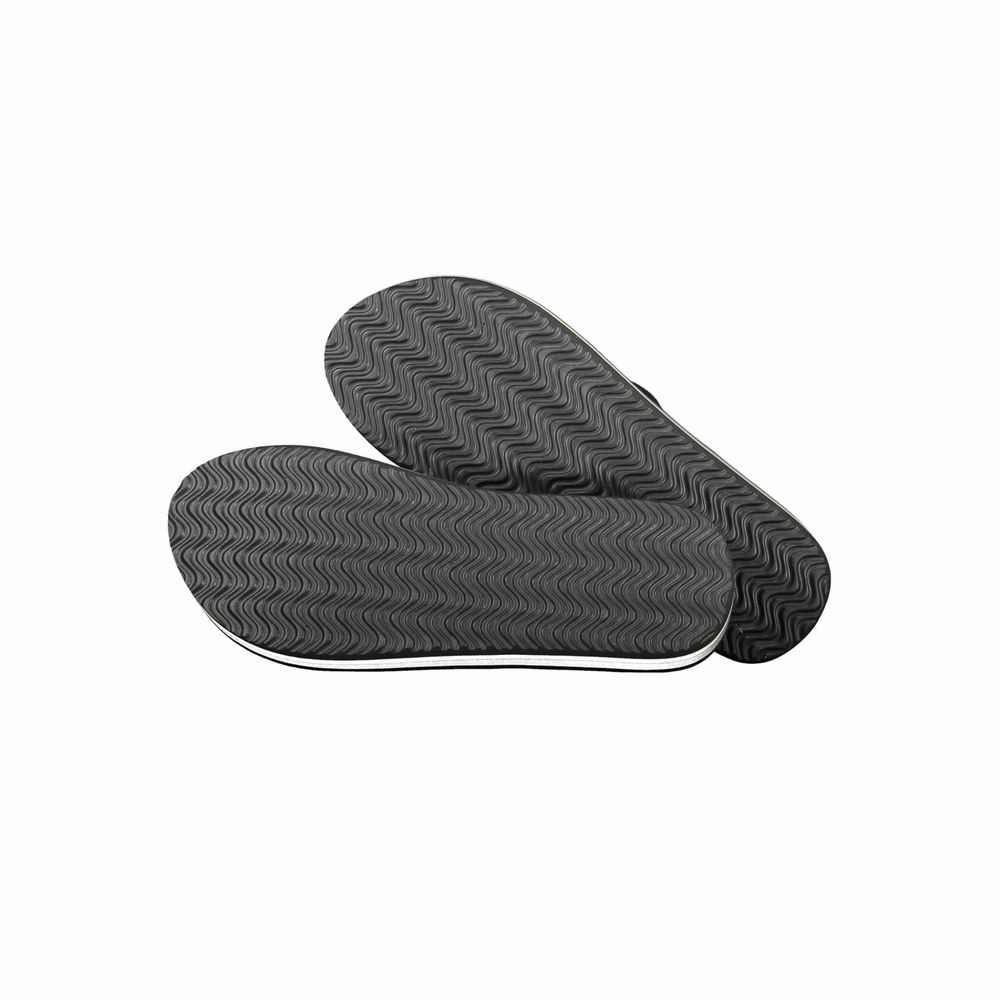 Napapijri Black Polyester Women Sandal Teva Flip Flops