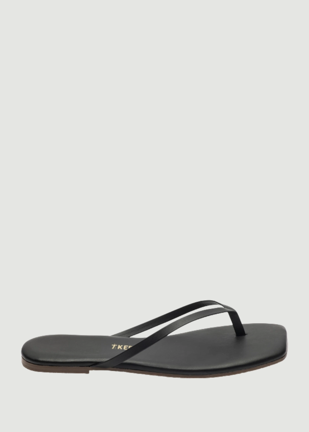 TKEES Square Toe Lily in Black Flip Flop Sr Latch