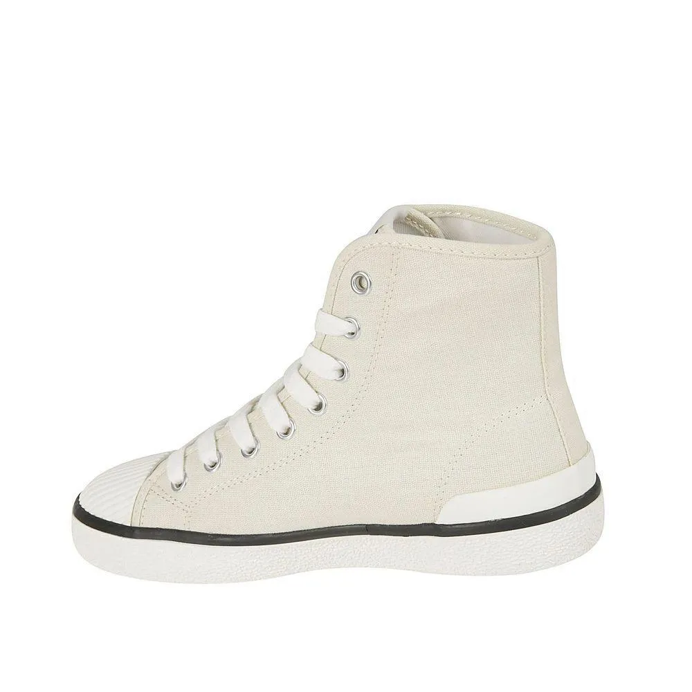 Indoor Track Sneakers Isabel Marant Beige Canvas High Top Sneakers