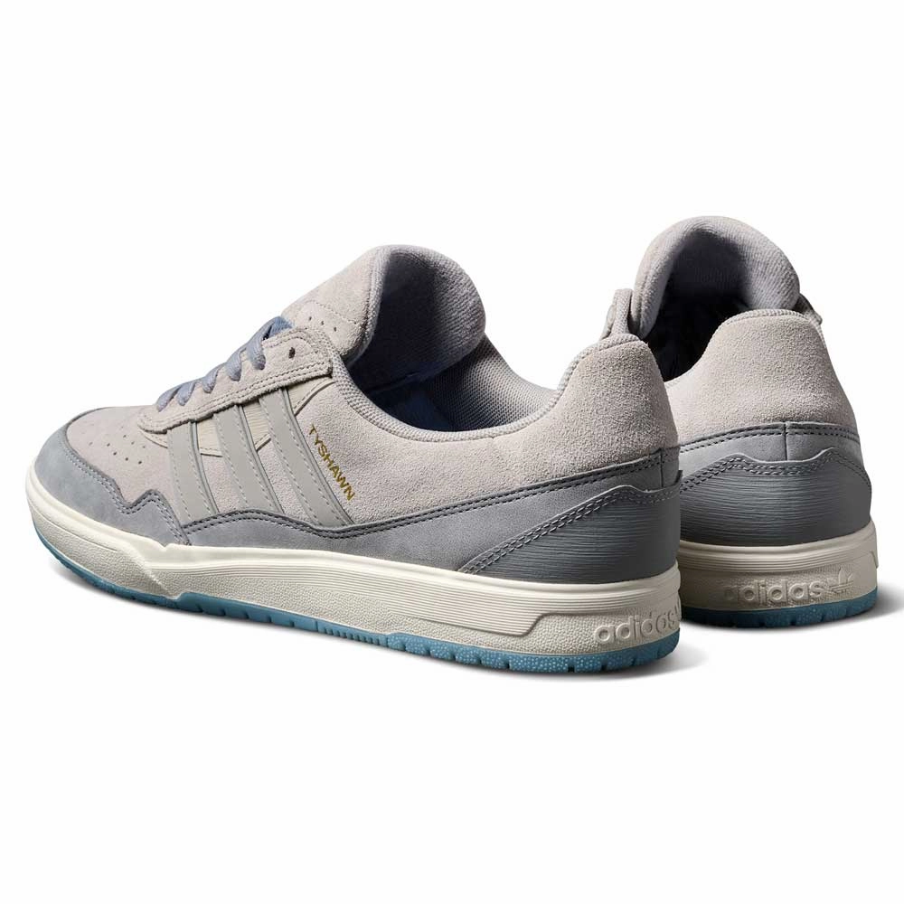 Adidas Vegan Shoes JI0848 Granite White Tyshawn 2 II Adidas Skateboarding Leather Suede Skateboarding Shoes