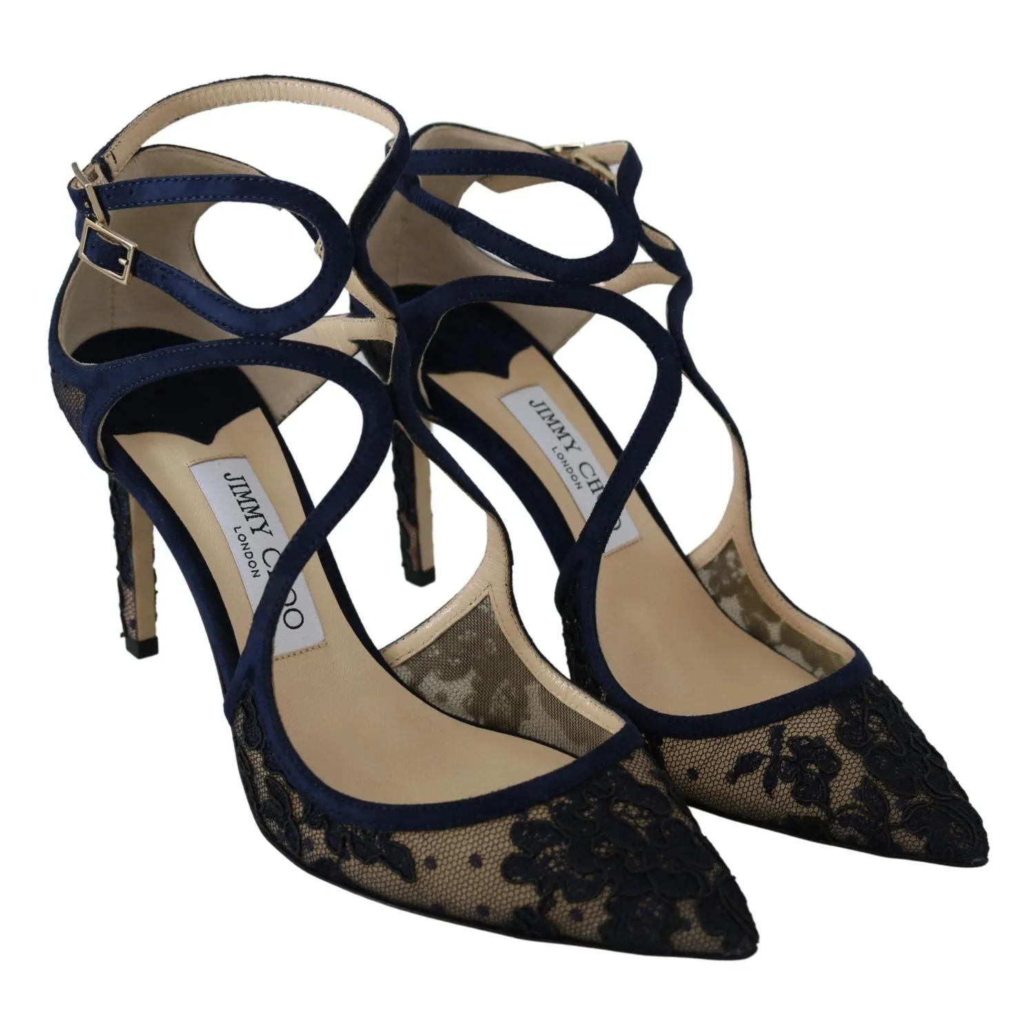Jimmy Choo Navy Lancer Leather Pumps Elegance Unleashed The Show Sandals
