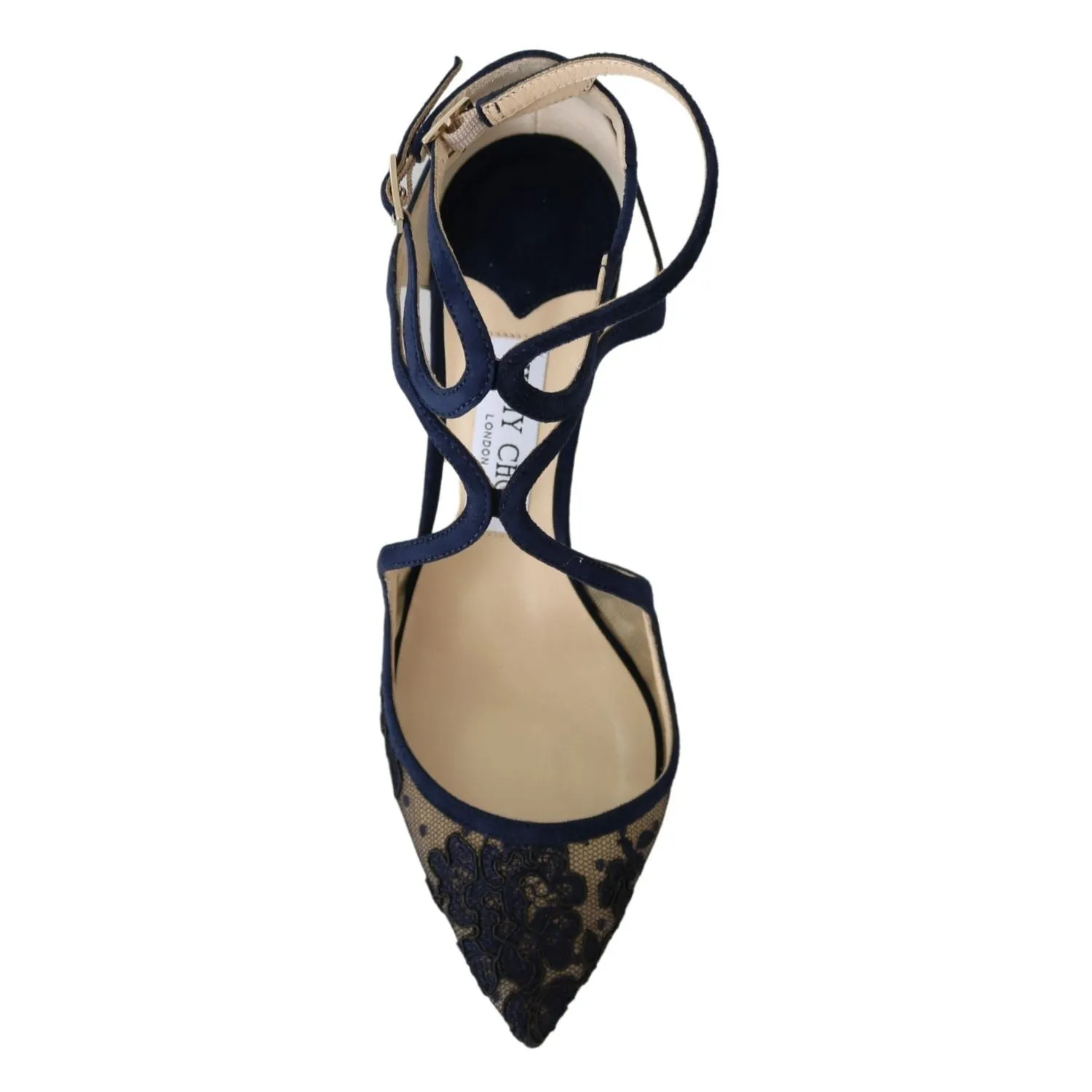 Sandals Jimmy Choo Navy Lancer Leather Pumps Elegance Unleashed