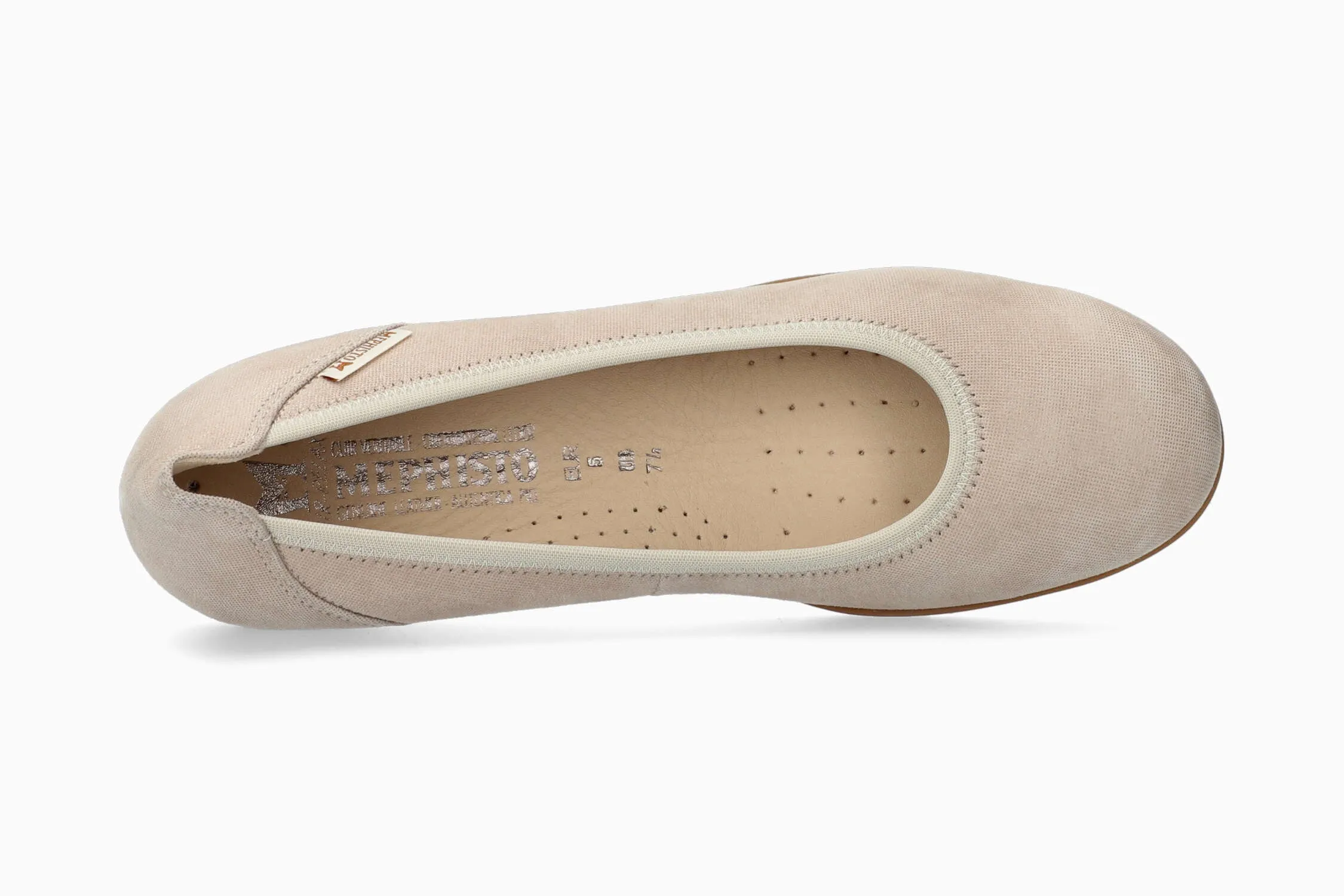 Emilie - Light Taupe Low Flat Shoes