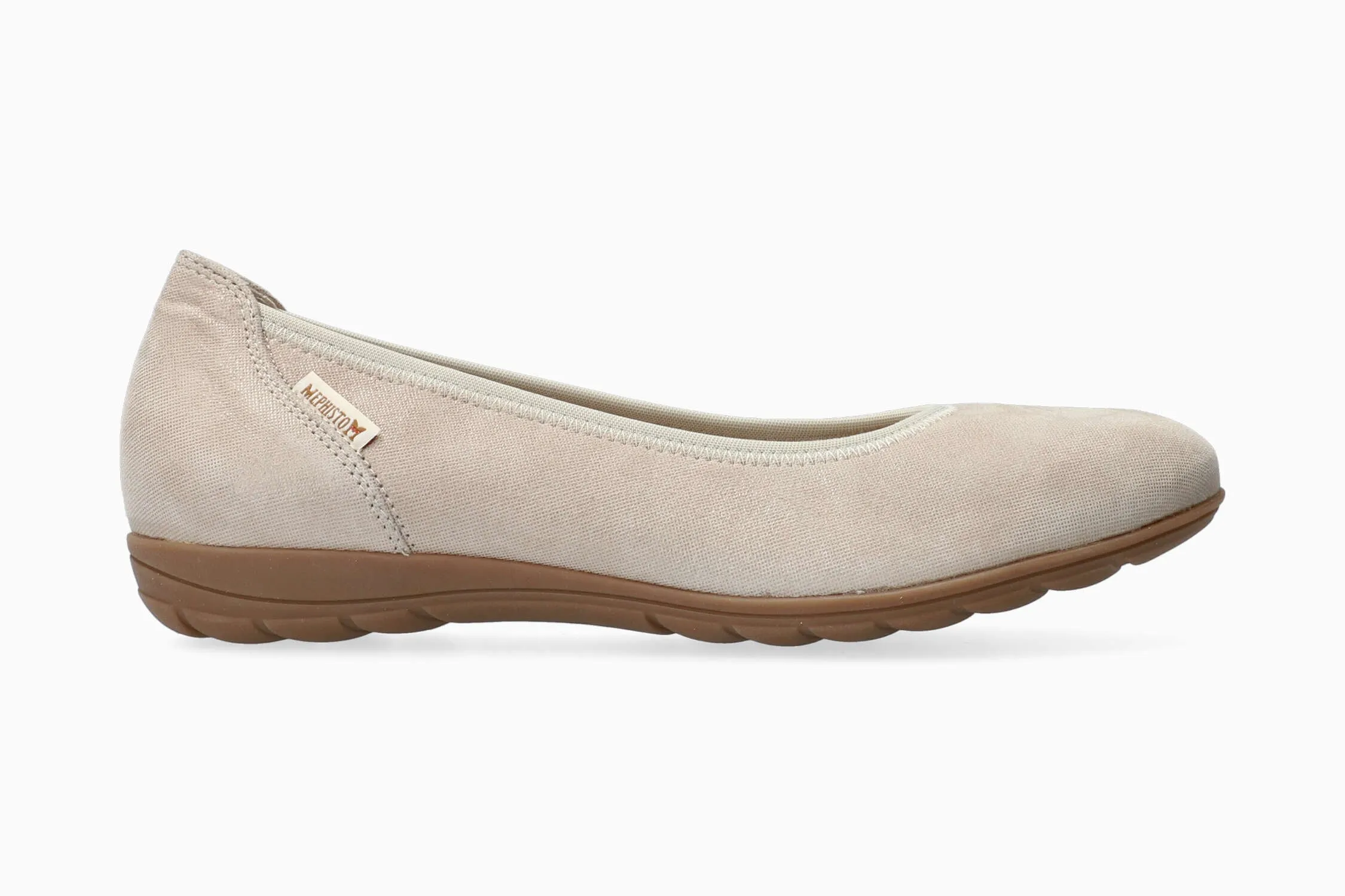 Emilie - Light Taupe Rv Flat Shoes