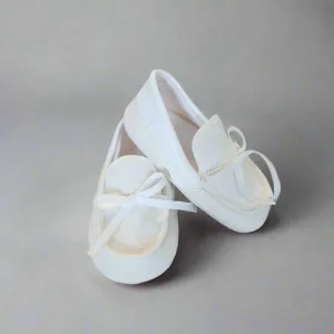 Linen Loafer Loafers With Silver Buckle