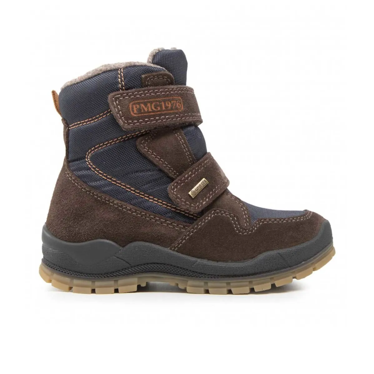 Primigi Boyss (Sizes 31-35) 2895122 Brown/Navy Hi Gore-Tex Waterproof Flat Spring Shoes