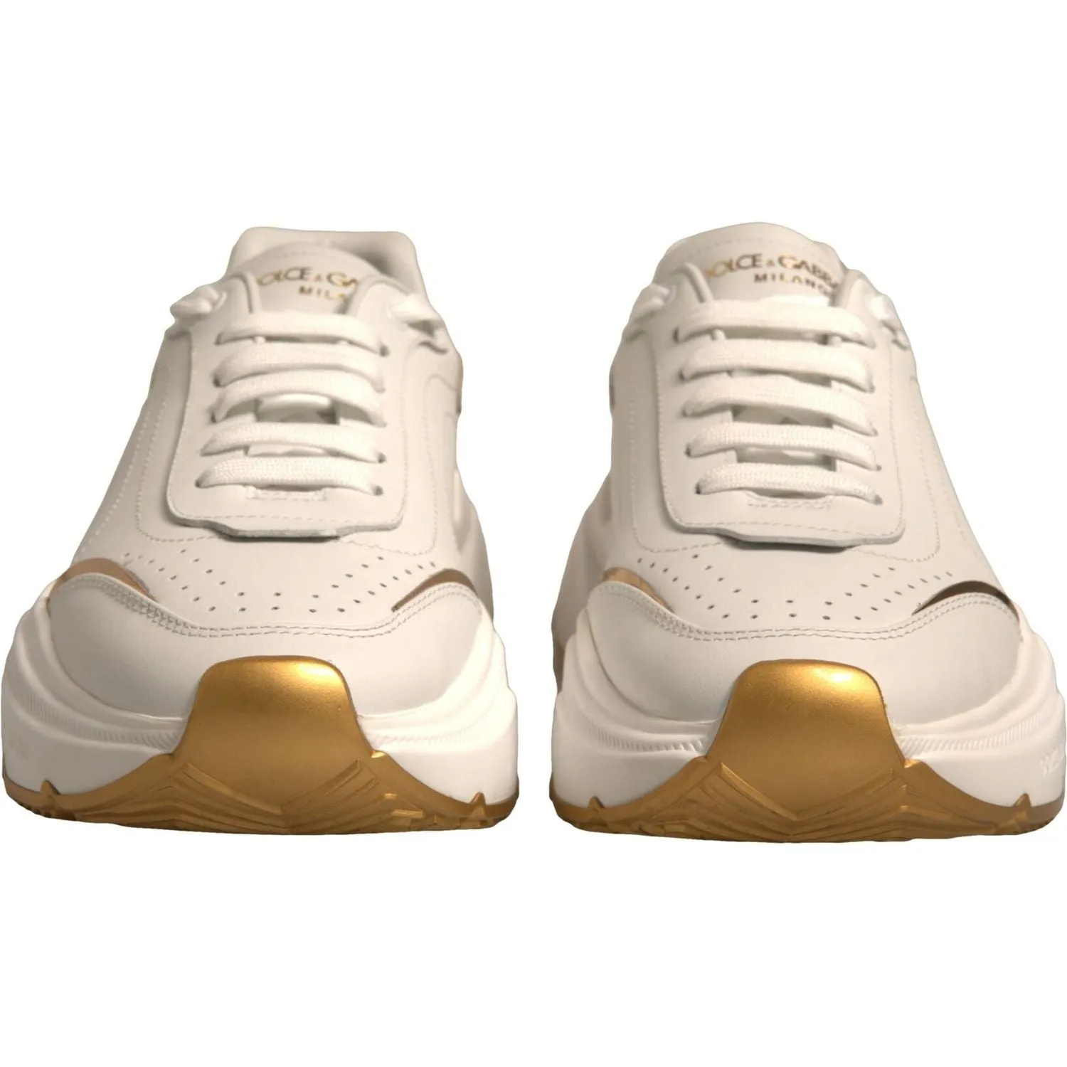 Dolce & Gabbana White Gold Daymaster Low Top Sneakers Shoes Best Way To Clean Canvas Sneakers