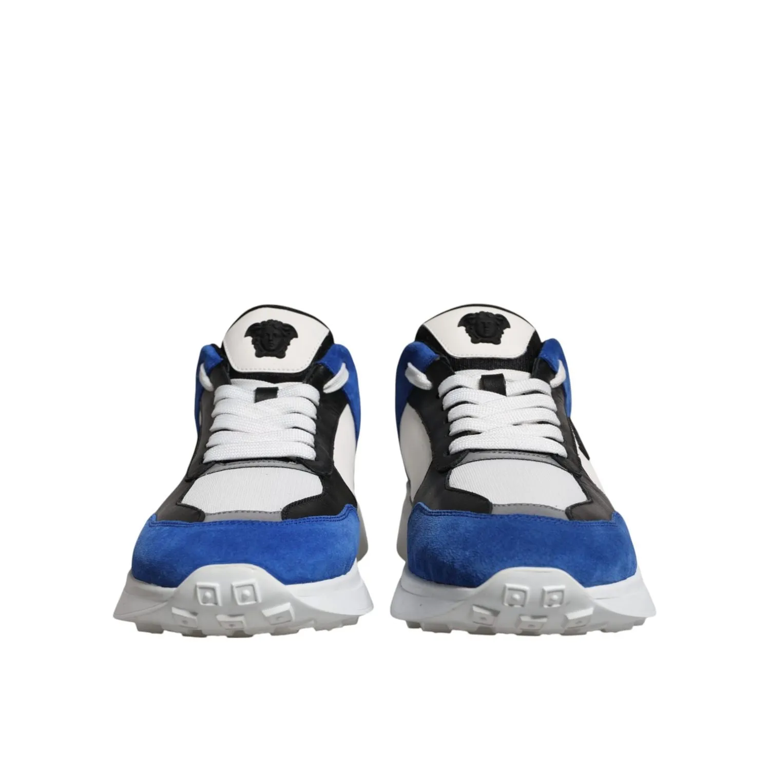 Versace Multicolor Canvas Quad Fabric Medusa Low Top Sneakers Shoes Best Sneakers For Standing All Day At Work