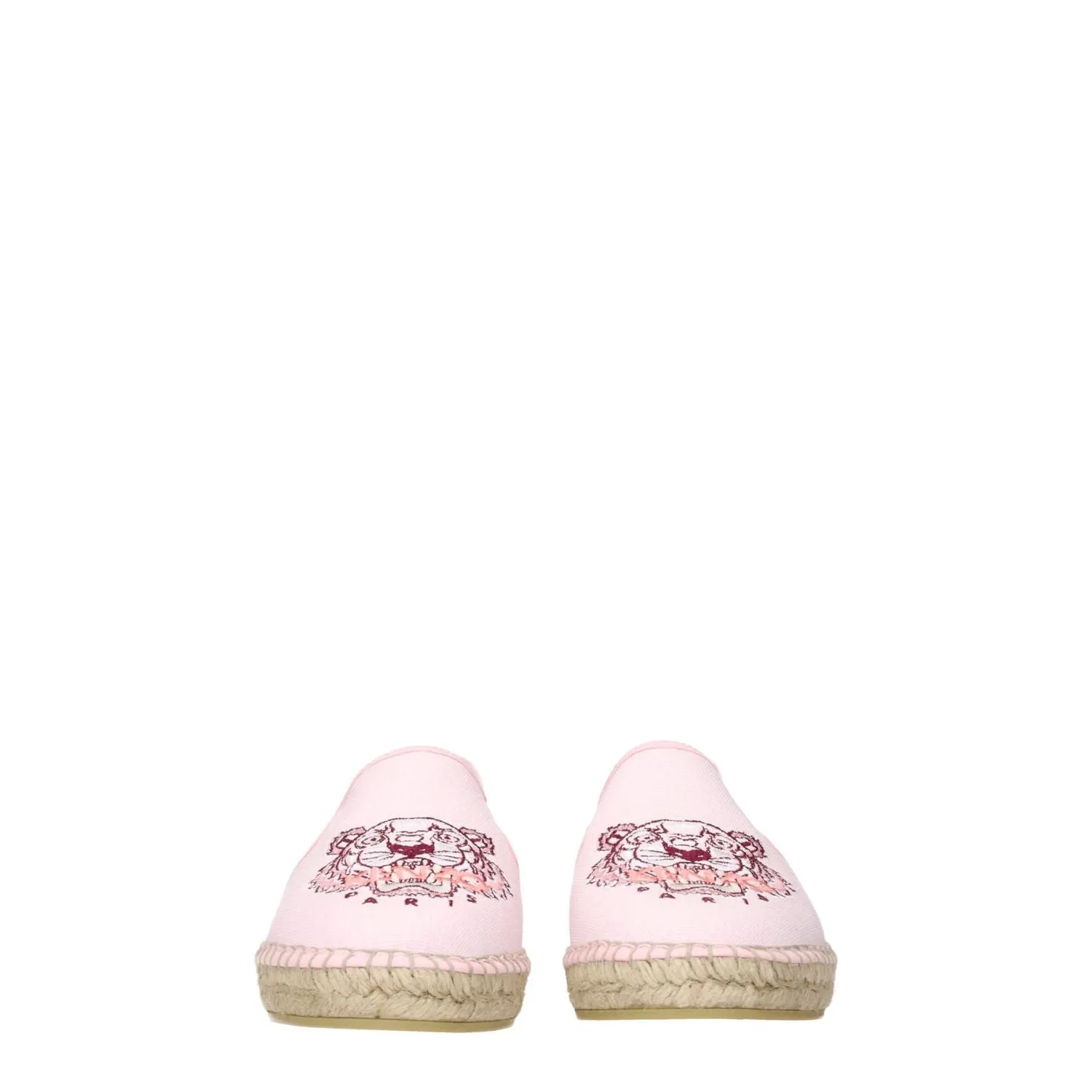 Sophisticated Flat Shoes Kenzo Pink Fabric Espadrilles
