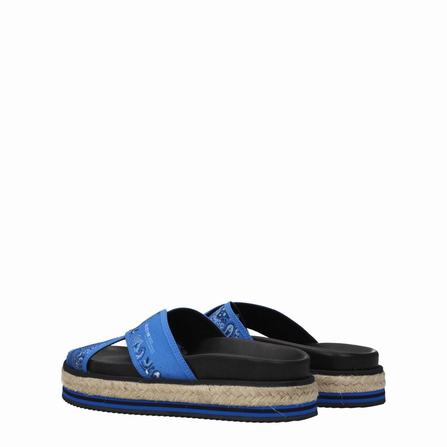 Mellow Luxe Recovery Slide Kenzo Blue Fabric Slippers