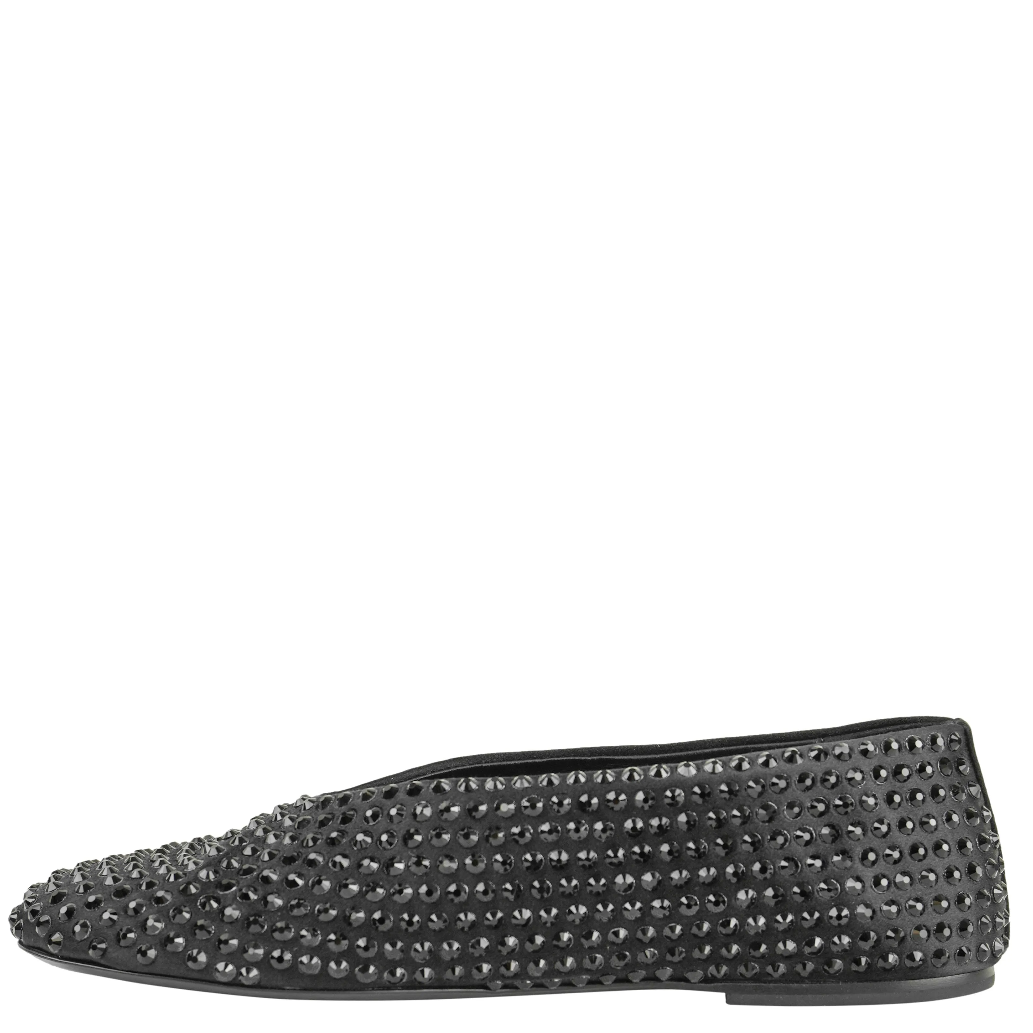 Scale Fashion Doll Flat Shoes Khaite Marcy Beaded Flat in Black