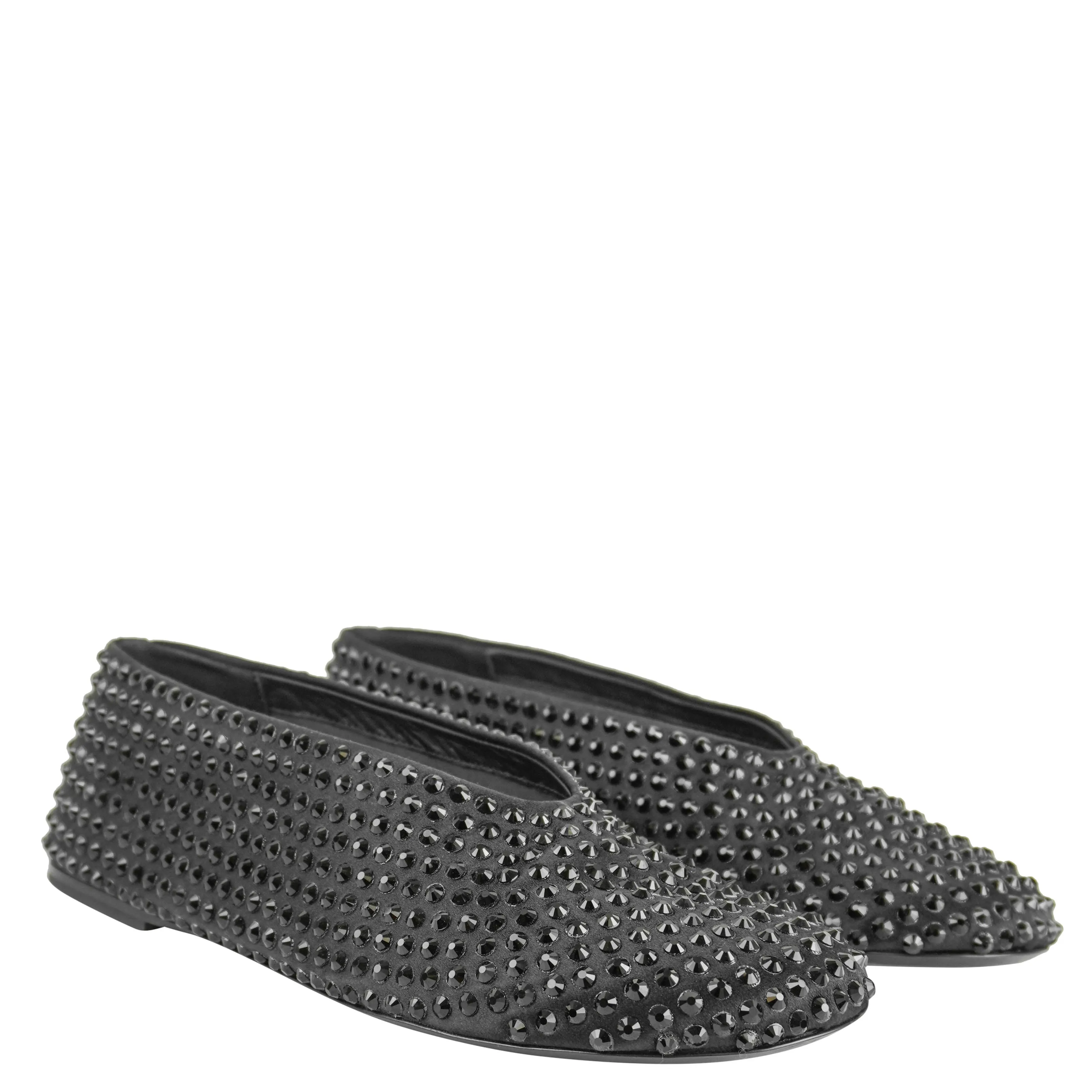 Autumn Flat Shoes Khaite Marcy Beaded Flat in Black