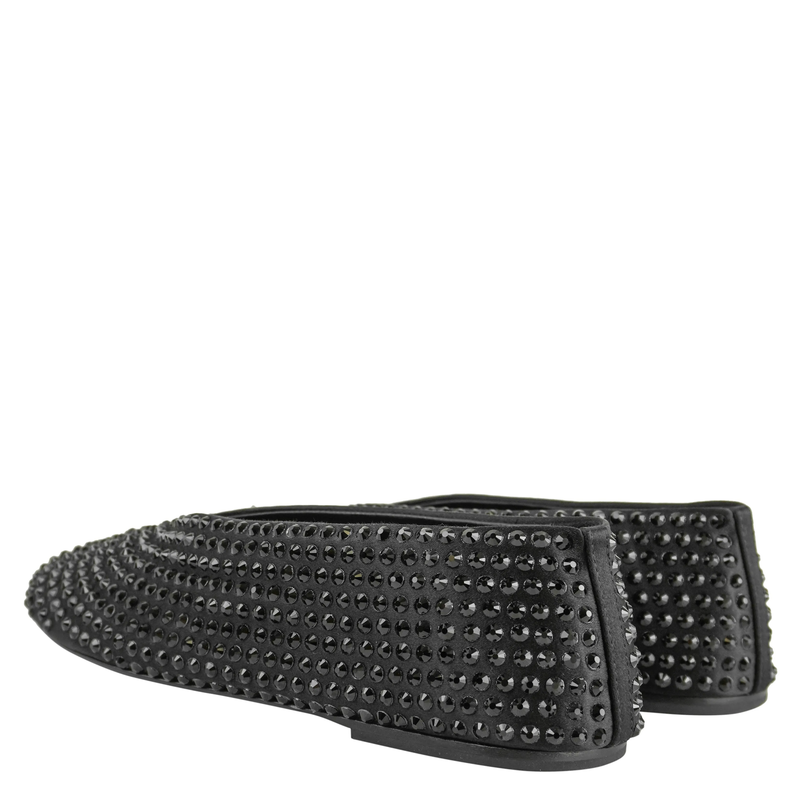 Khaite Marcy Beaded Flat in Black Predictions Shoes Flats