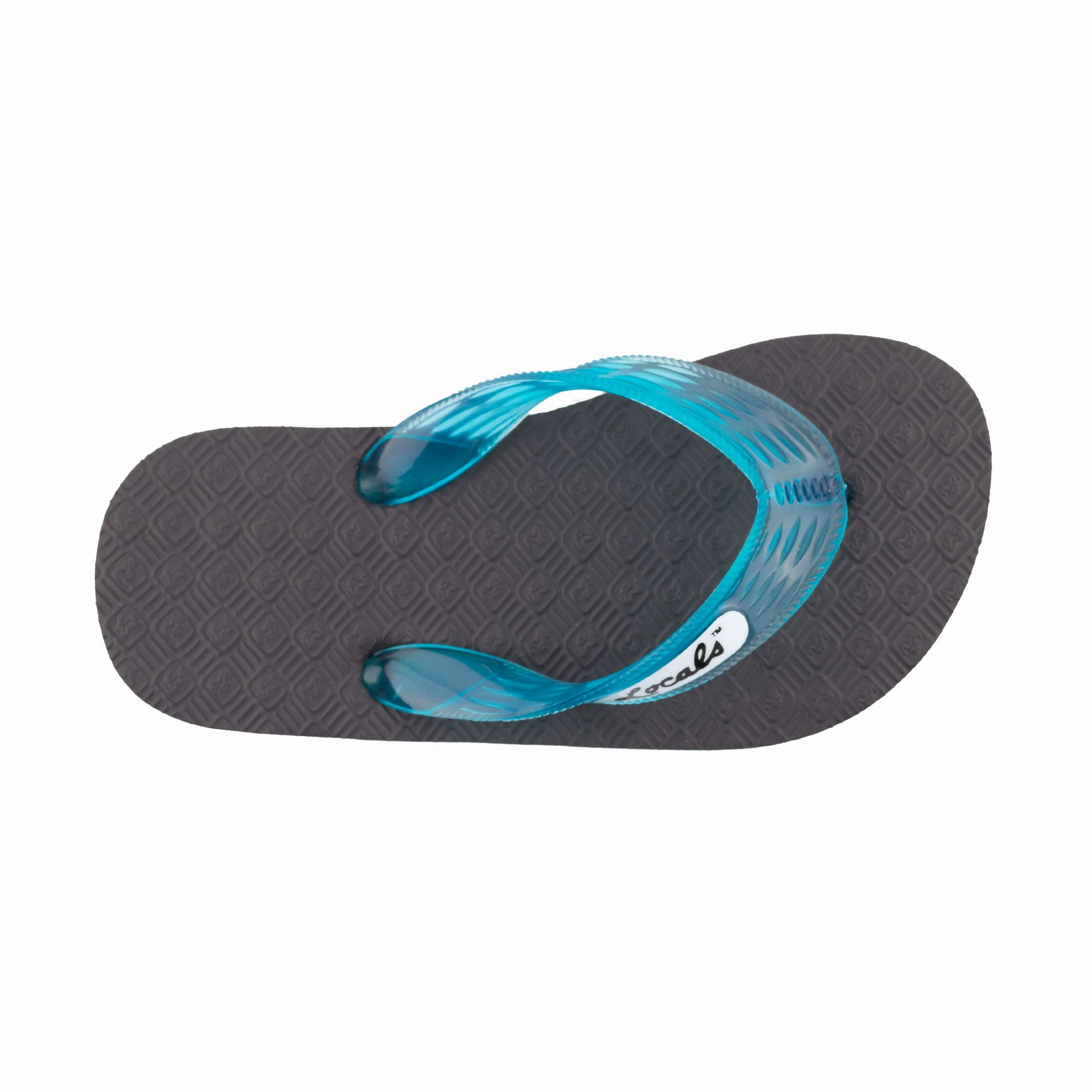 Joyspun Slippers Kids Original Translucent Turquoise Strap Slippah