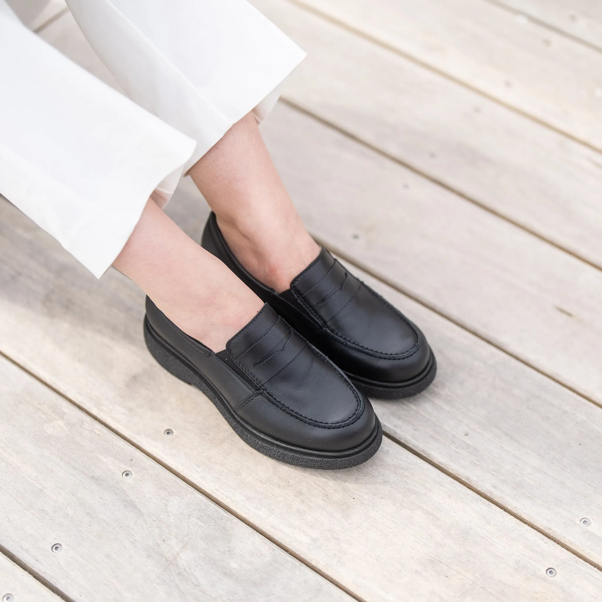 Fleece Lined Loafers KREPPI Womens penny loafers