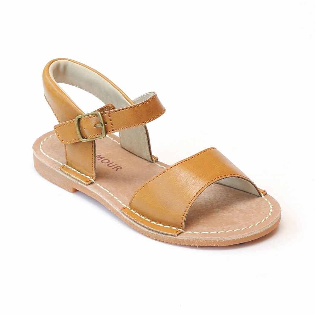 Sandals Check In L'Amour Girls Open Toe Leather Sandal