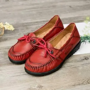 Lifestride Shoes Loafers Laec Up Genuien Leather Women Loafers