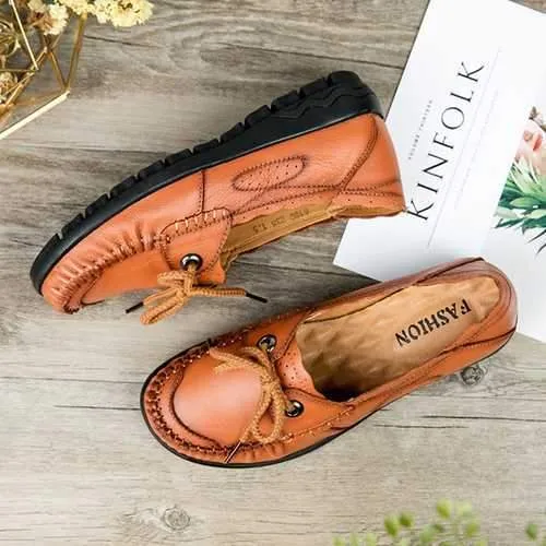 Loafers Wikipedia Laec Up Genuien Leather Women Loafers