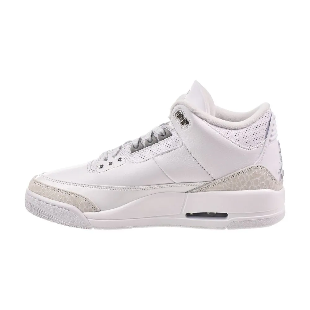 Jordan 3 Retro "Pure Money" Men's Shoes White/Metallic Silver ct8532-111 Massimo Dutti Casual Shoes