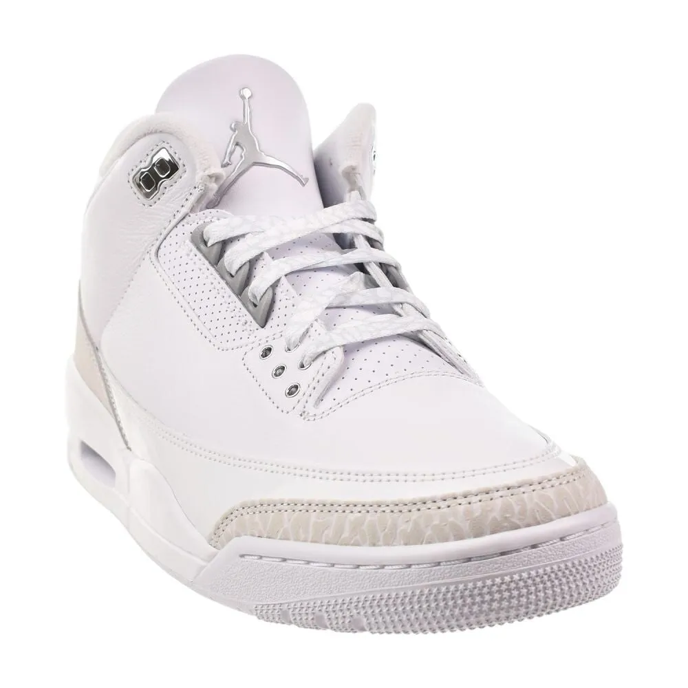 Jordan 3 Retro "Pure Money" Men's Shoes White/Metallic Silver ct8532-111 Originals Nmd V3 Casual
