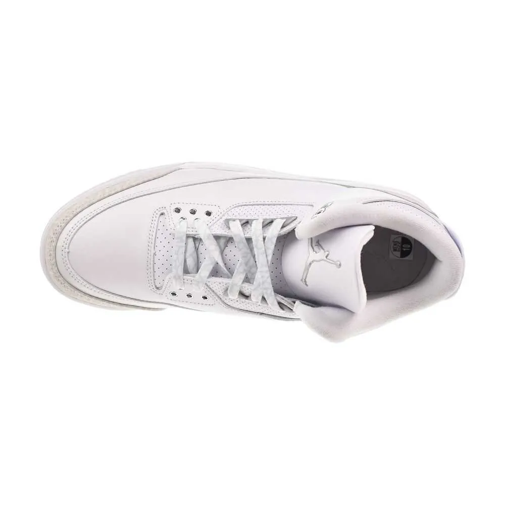 Kaptir 3.0 Casual Shoes Jordan 3 Retro "Pure Money" Men's Shoes White/Metallic Silver ct8532-111