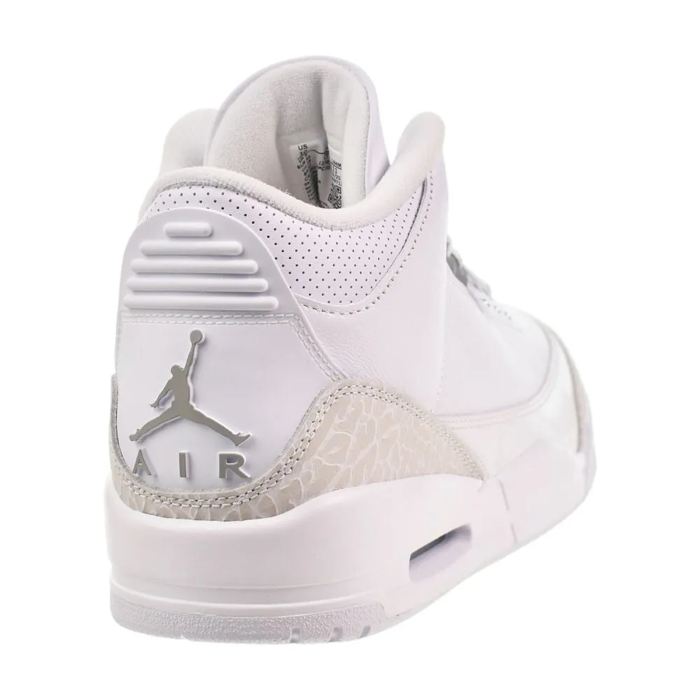 Jordan 3 Retro "Pure Money" Men's Shoes White/Metallic Silver ct8532-111 Casual Trekking Shoes