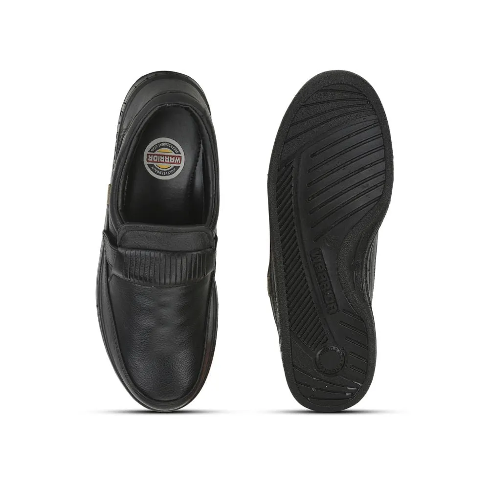 Popular Casual Shoe Brands Warrior Casual Non Lacing Shoes For Men (Black) 2078-59 By Liberty
