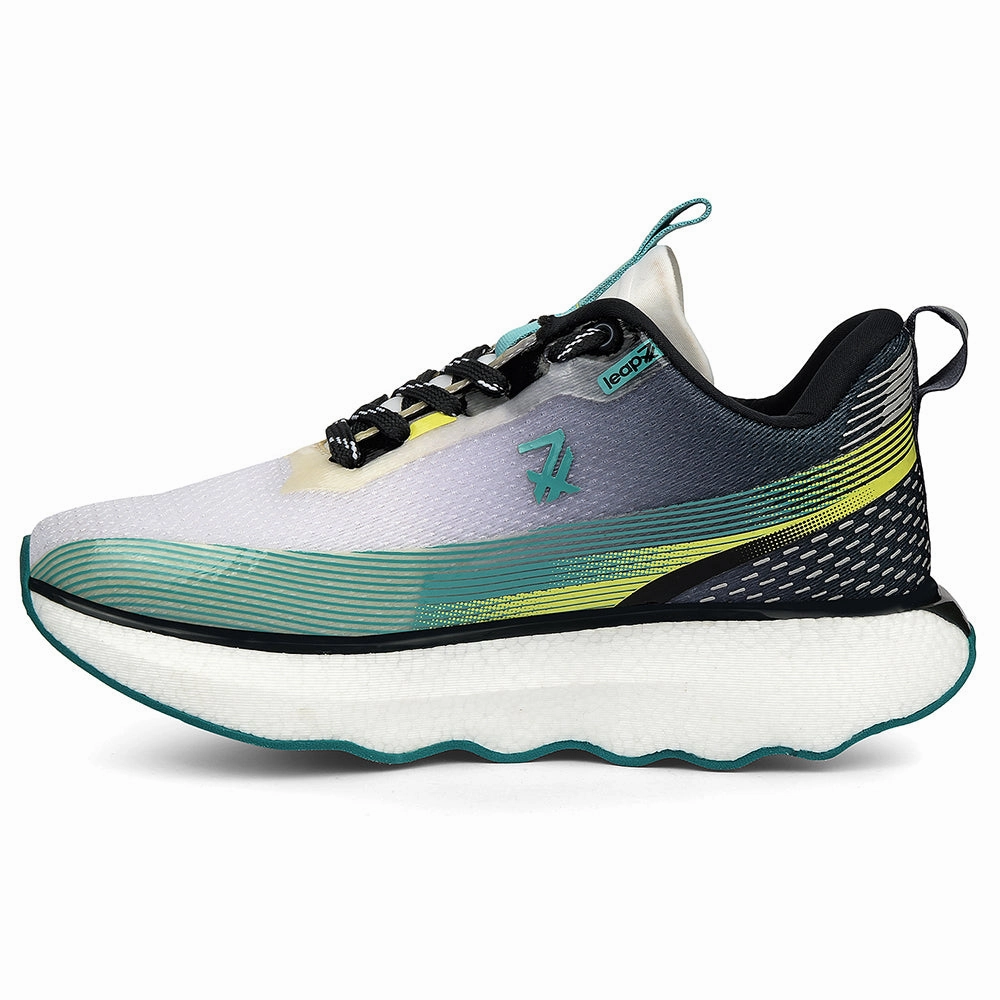 Leap7x Sea Green Sports Lacing Running Shoes For Men GHD-103 By Liberty Basics Running Shoes