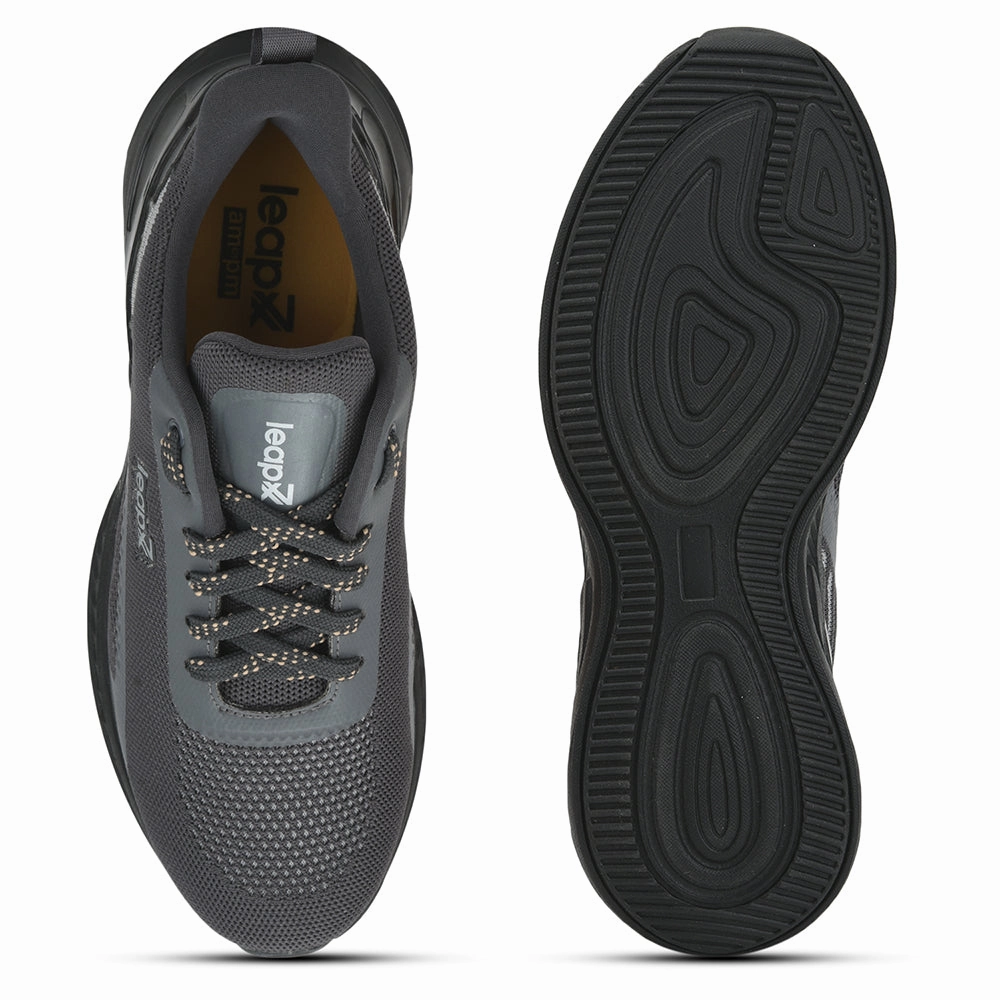Leap7x Sports Lacing Shoe For Men ( Grey ) REVOLVE By Liberty Run Shoes Store