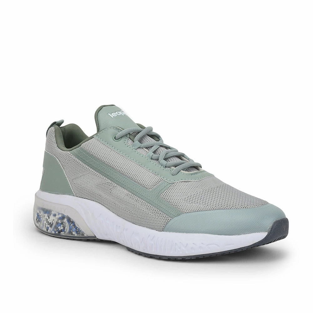 Leap7x Sports Lacing Shoe For Men (L.Grey) STRIKE By Liberty Running Shoes For High Arch