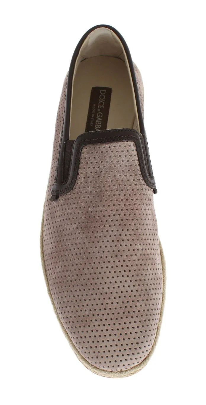 Light Pink Leather Breathable Loafers Black Jeans Loafers