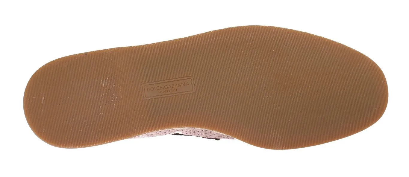 Slone Loafers Light Pink Leather Breathable Loafers