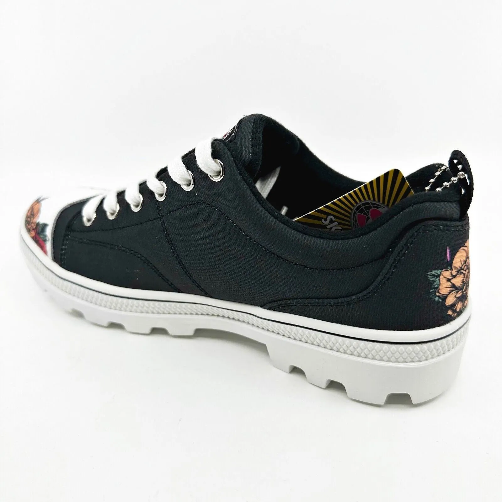 Skechers Roadies Coffee Time Black Womens Casual Comfort Shoes Green Casual Shoe