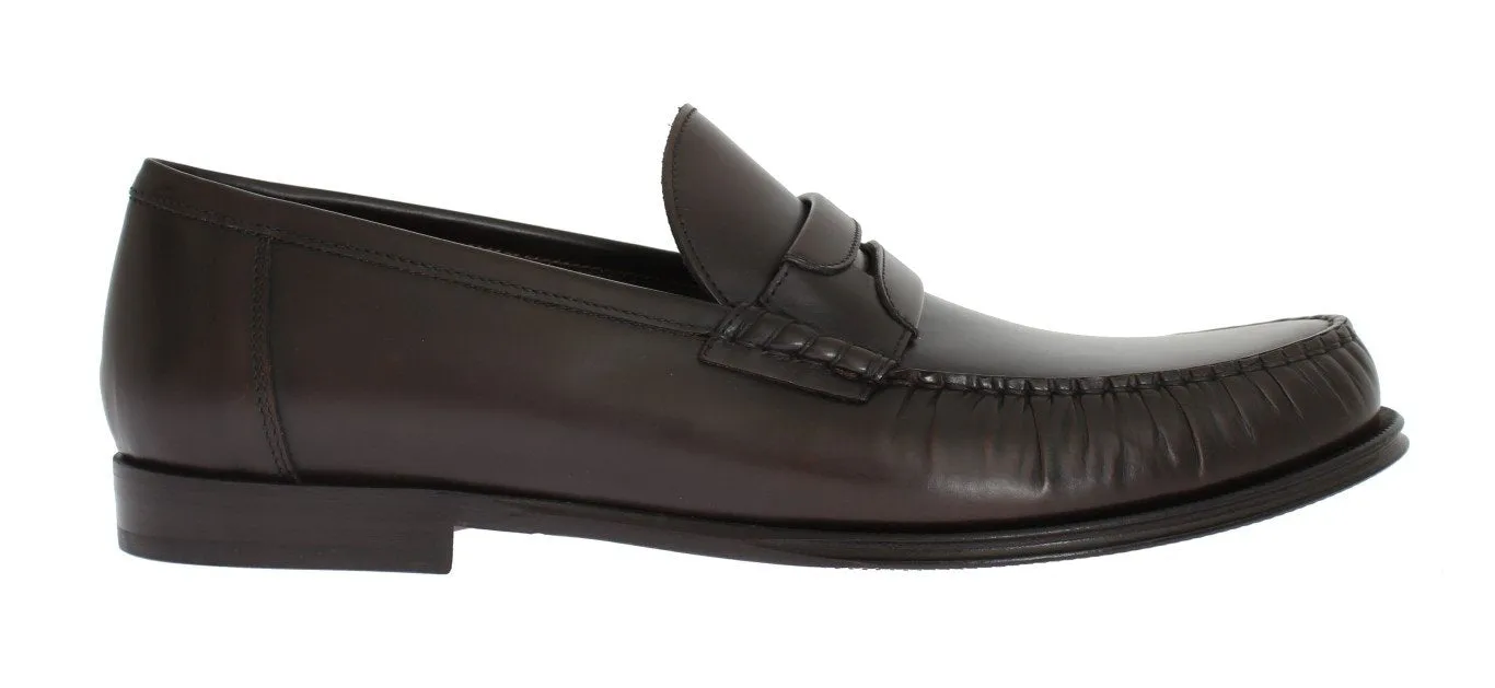 Officine Creative Loafers Brown Leather Loafers Shoes